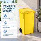 bidone giallo resistente al gelo