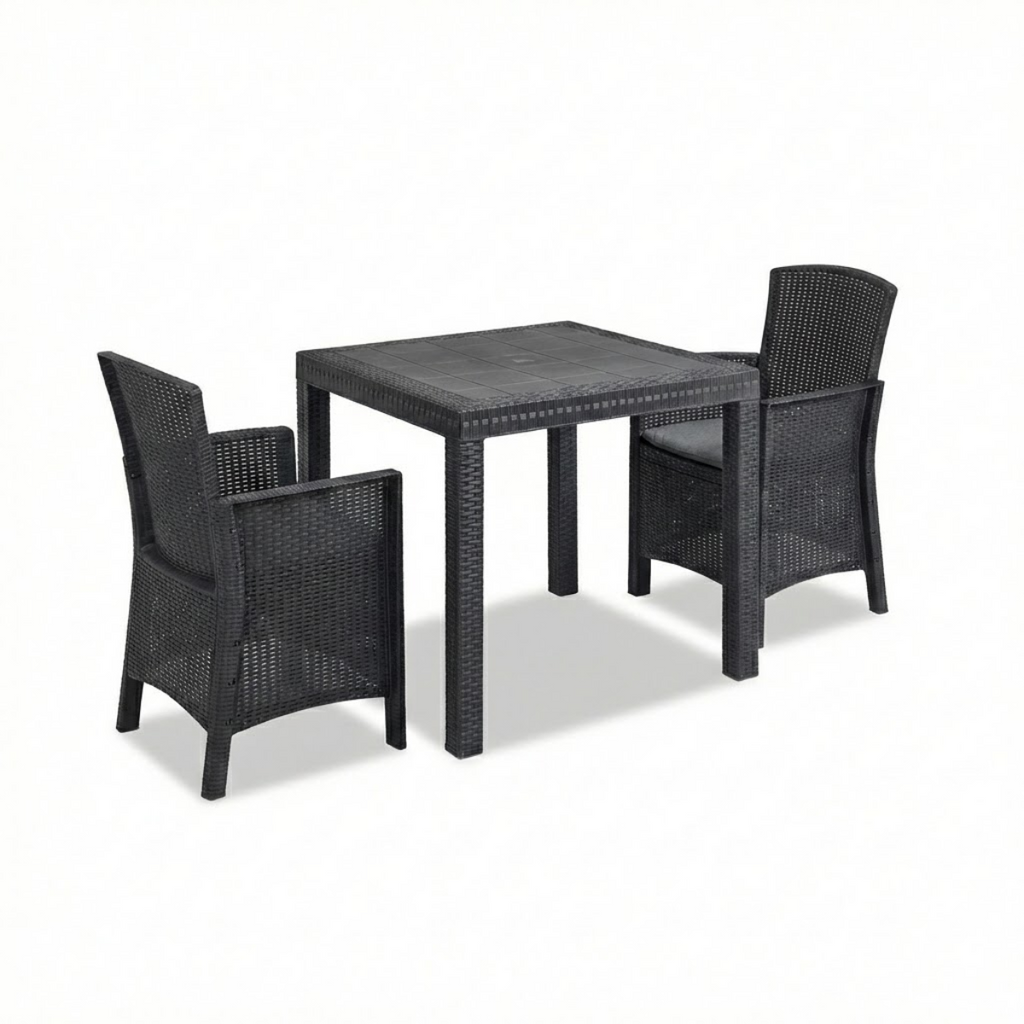 Tavolo e sedie da giardino in Rattan - Set Malibu 2