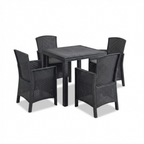 Tavolo e sedie da giardino in Rattan - Set Malibu 4