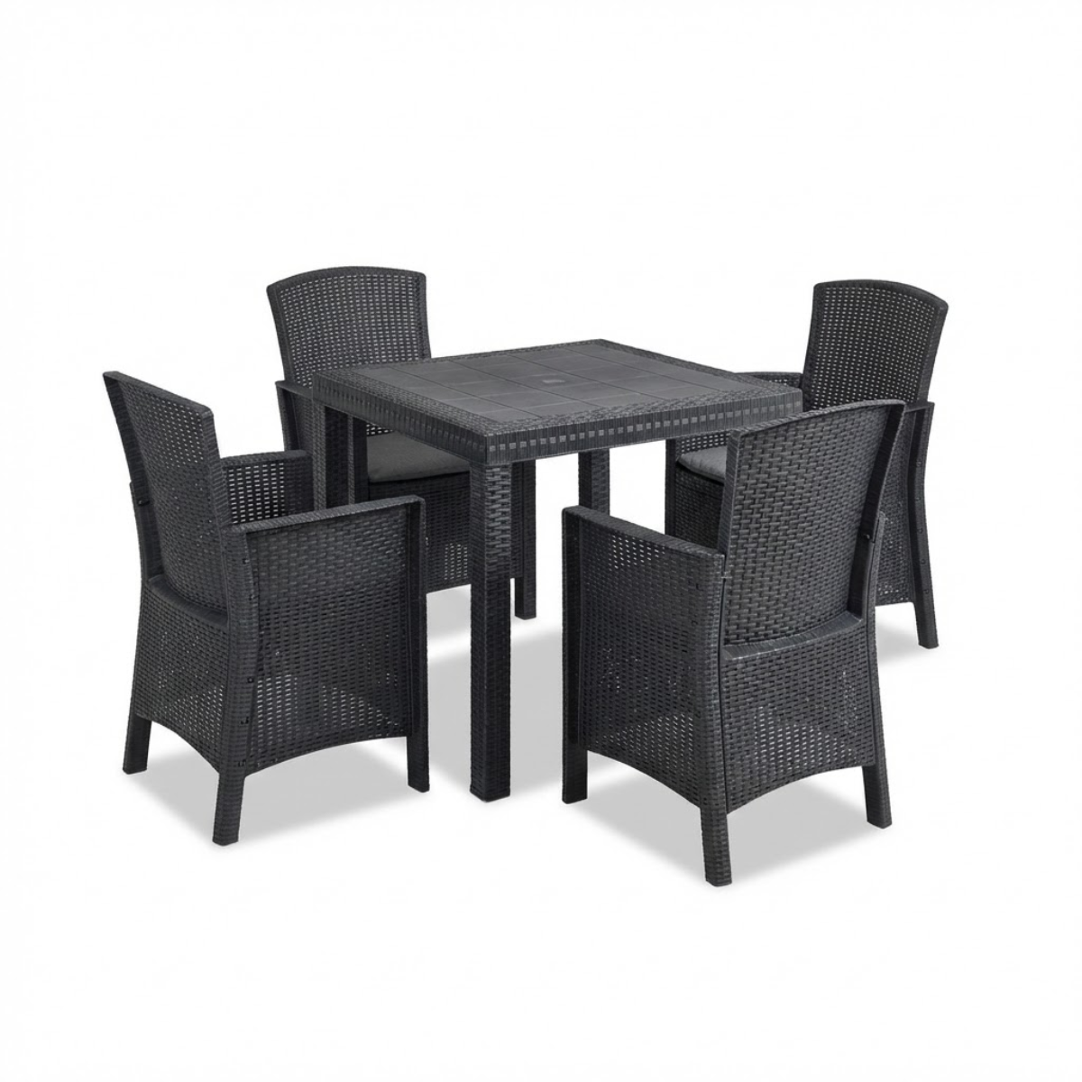 Tavolo e sedie da giardino in Rattan - Set Malibu 4