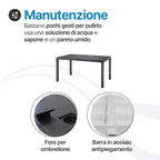 Tavolo e sedie da giardino in Rattan - Set Malibu 6