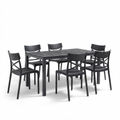 Tavolo e sedie da giardino in plastica - Set Manhattan