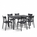 Tavolo e sedie da giardino in plastica - Set Manhattan