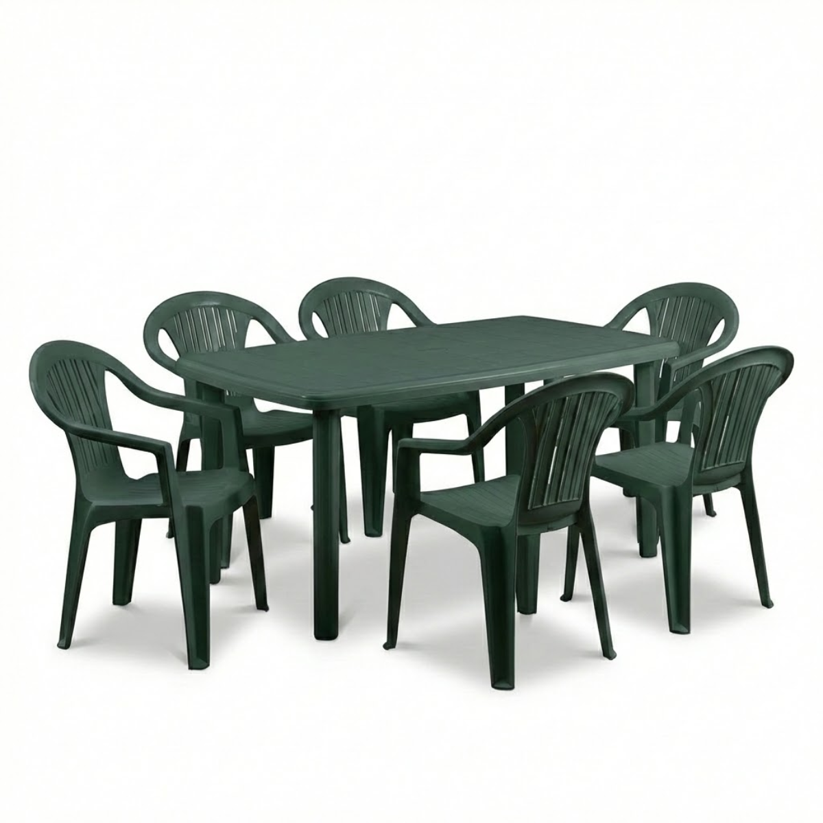 Tavolo e sedie da giardino in plastica - Set Elba