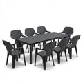 Tavolo e sedie da giardino in plastica - Set Miami 8