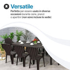 Tavolo e sedie da giardino in plastica - Set Miami 8