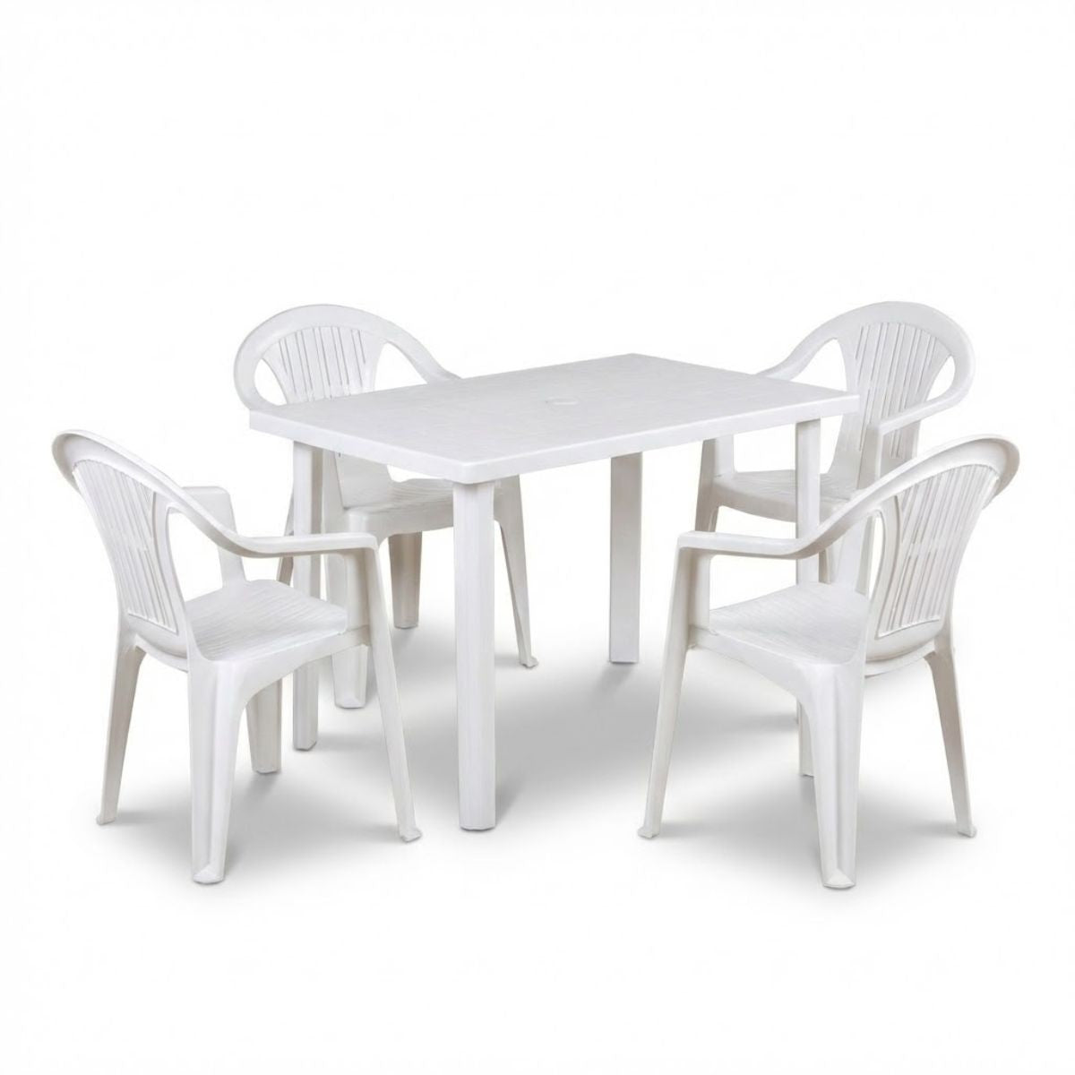 Sedie e tavolo da giardino in plastica - Set Sila