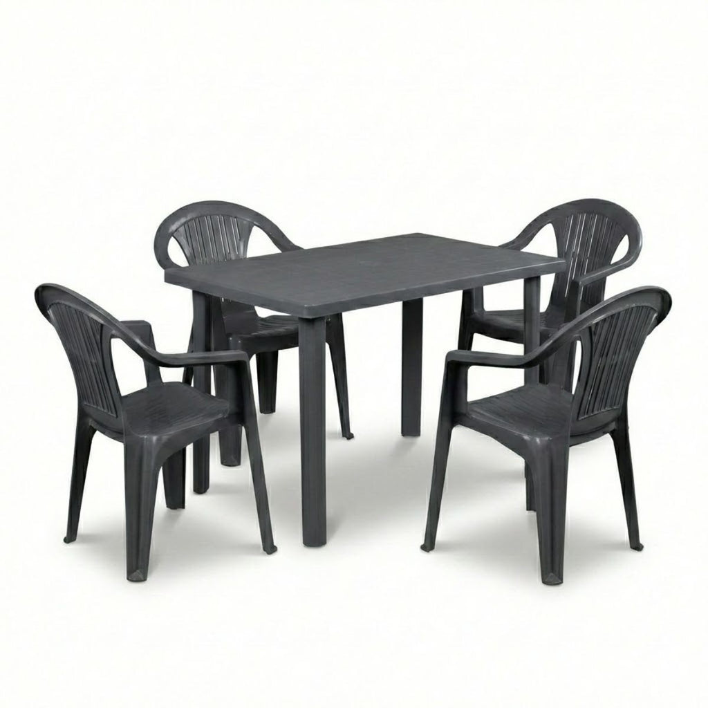 Sedie e tavolo da giardino in plastica - Set Sila