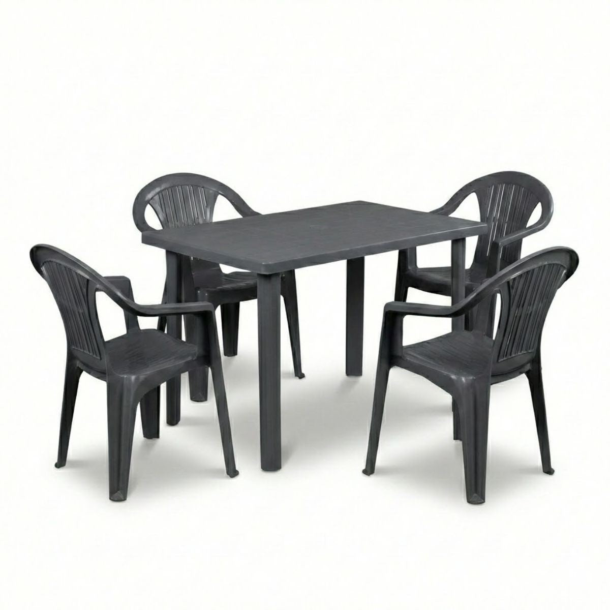 Sedie e tavolo da giardino in plastica - Set Sila