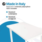 Sedie e tavolo da giardino in plastica - Set Sila