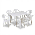 Sedie e tavolo da giardino in plastica - Set Sila Grande