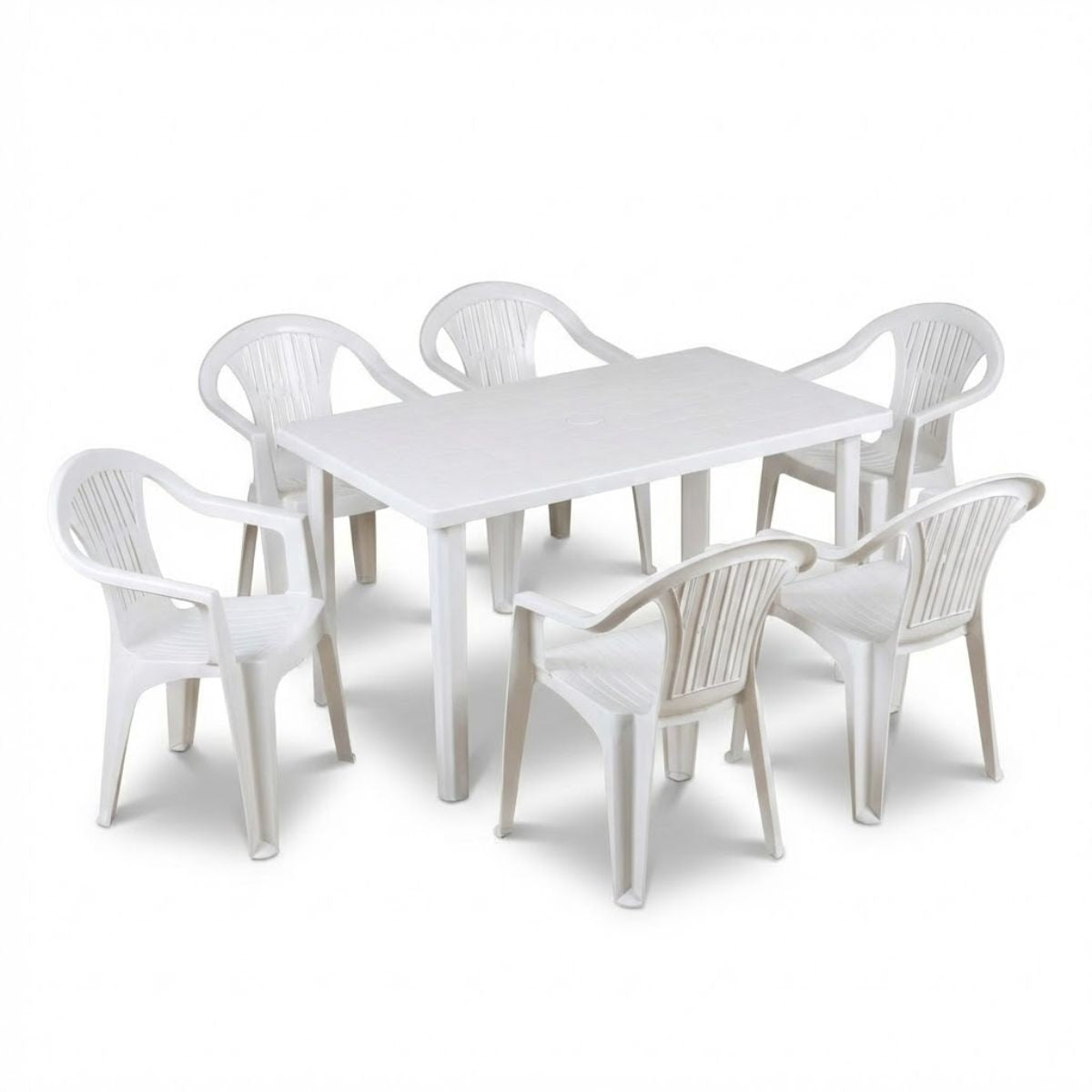 Sedie e tavolo da giardino in plastica - Set Sila Grande