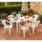 Sedie e tavolo da giardino in plastica - Set Sila Grande