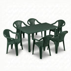 Sedie e tavolo da giardino in plastica - Set Sila Grande