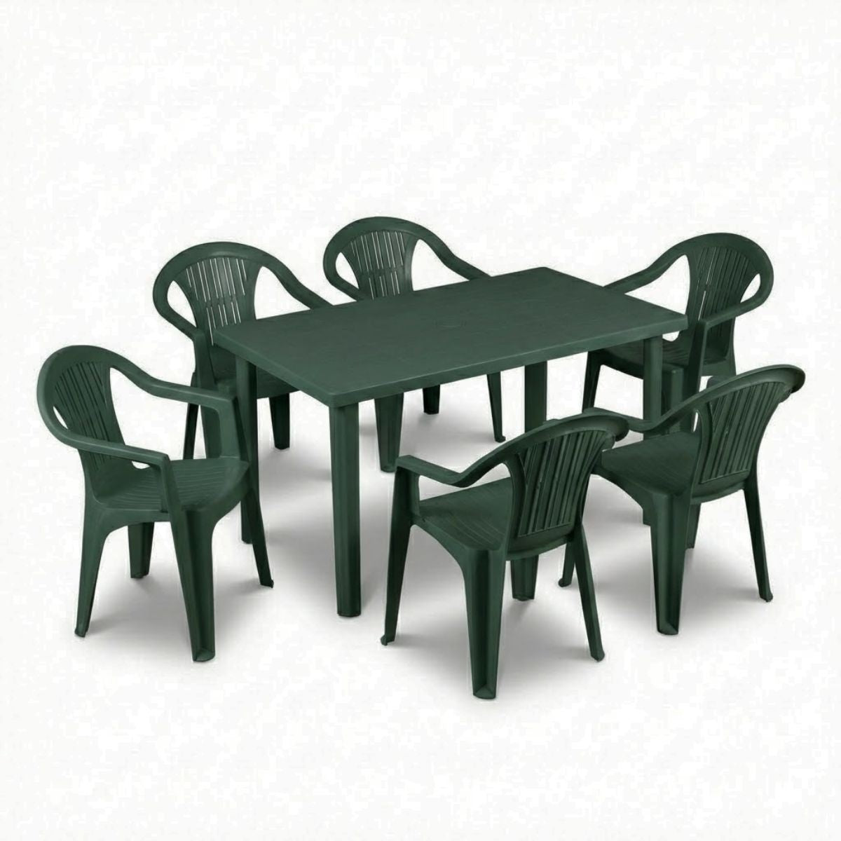 Sedie e tavolo da giardino in plastica - Set Sila Grande