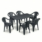 Sedie e tavolo da giardino in plastica - Set Sila Grande