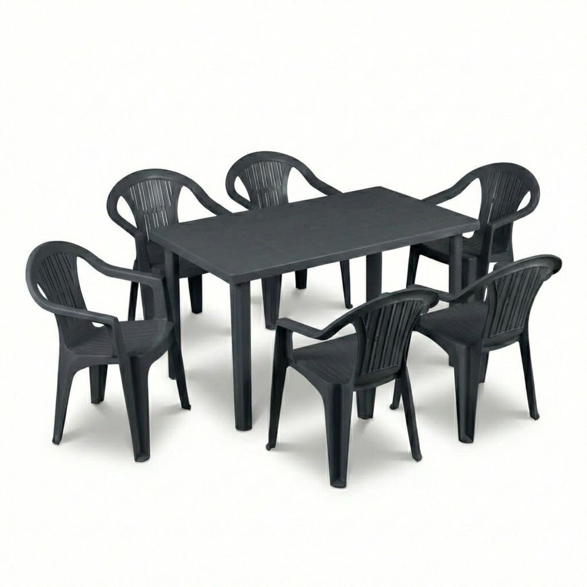 Sedie e tavolo da giardino in plastica - Set Sila Grande