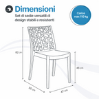 Sedia Matrix in plastica per interno ed esterno
