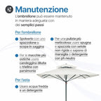 Ombrellone Push-Up in Alluminio 3×3 – Poliestere Ecrù E5049