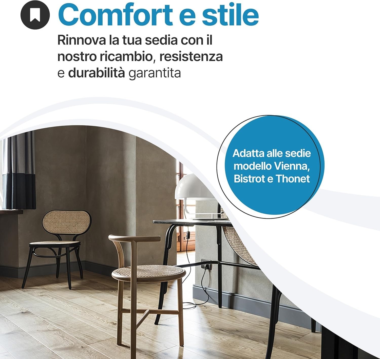Sedile di ricambio per sedia Vienna rotondo