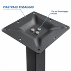piastra tavolo bar ba505