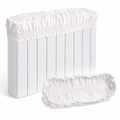 Copricalorifero elasticizzato bianco montato su termosifone