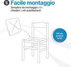 Sedile di ricambio per sedia modello Pisa, in paglia 37×37 cm