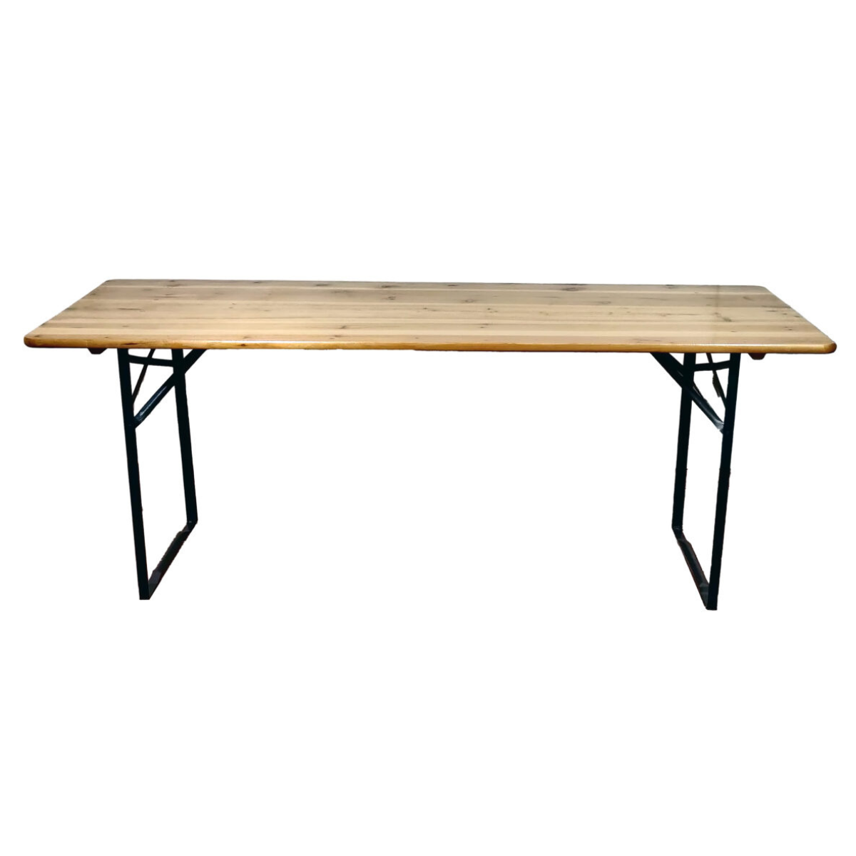 Set birreria, tavolo e panchine in legno e ferro, pieghevole, fiere, eventi, mercati, picnic, campeggio – TOMAINO