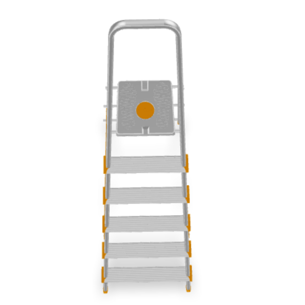 Scala in alluminio pieghevole 3 4 5 6 7 8 gradini