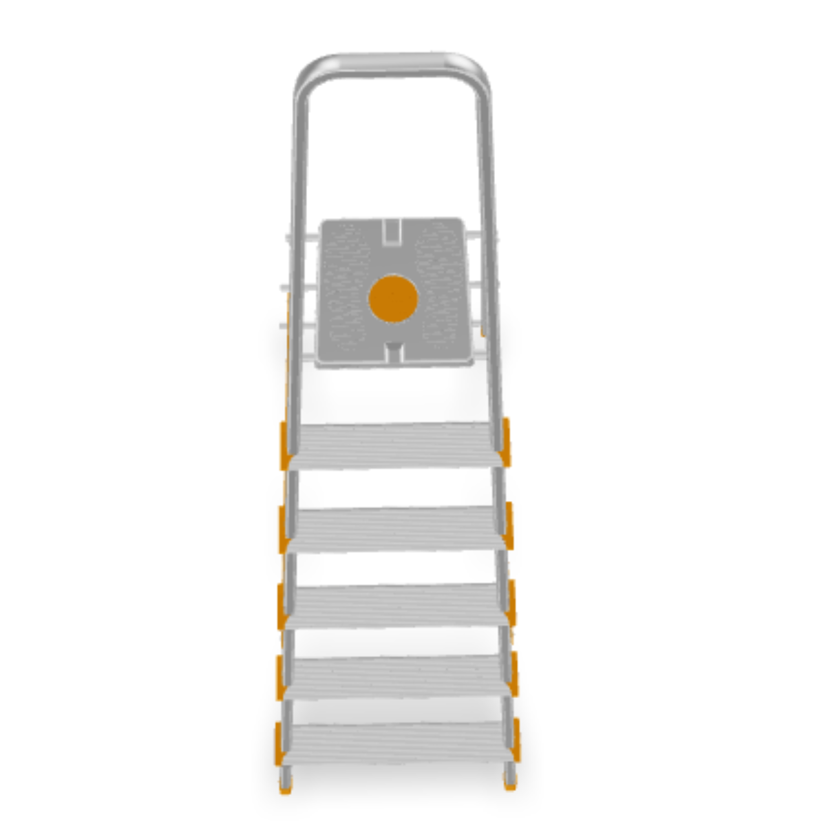 Scala in alluminio pieghevole 3 4 5 6 7 8 gradini