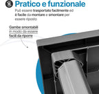 Tavolo da giardino in plastica quadrato Weekend