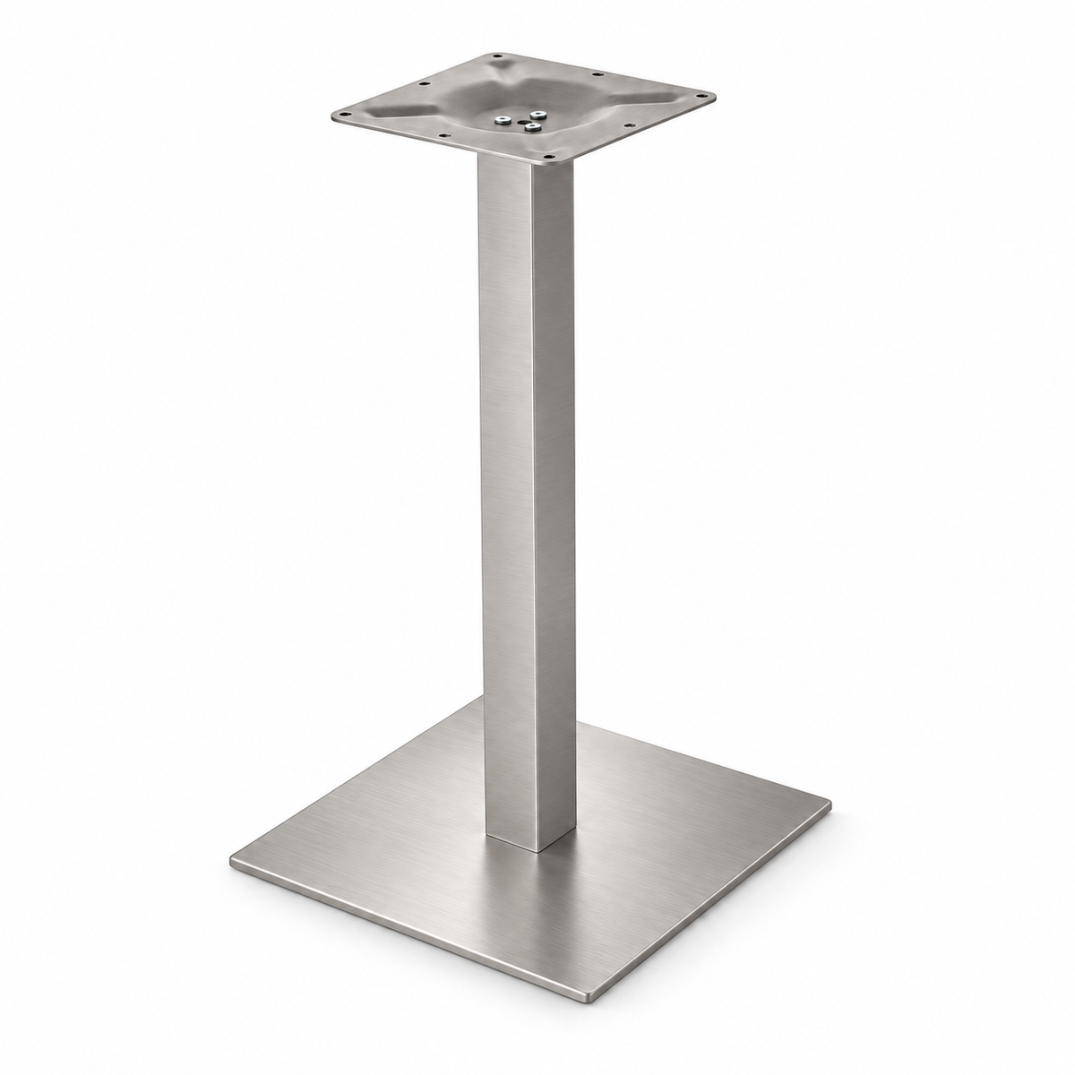 Basamento Tavolo BA005 in Acciaio con Piastra 40×40 cm - 5 colori