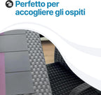 Tavolo da giardino in plastica Rattan 4 posti Dallas