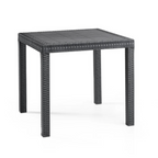 Tavolo da giardino in plastica Rattan 4 posti Dallas
