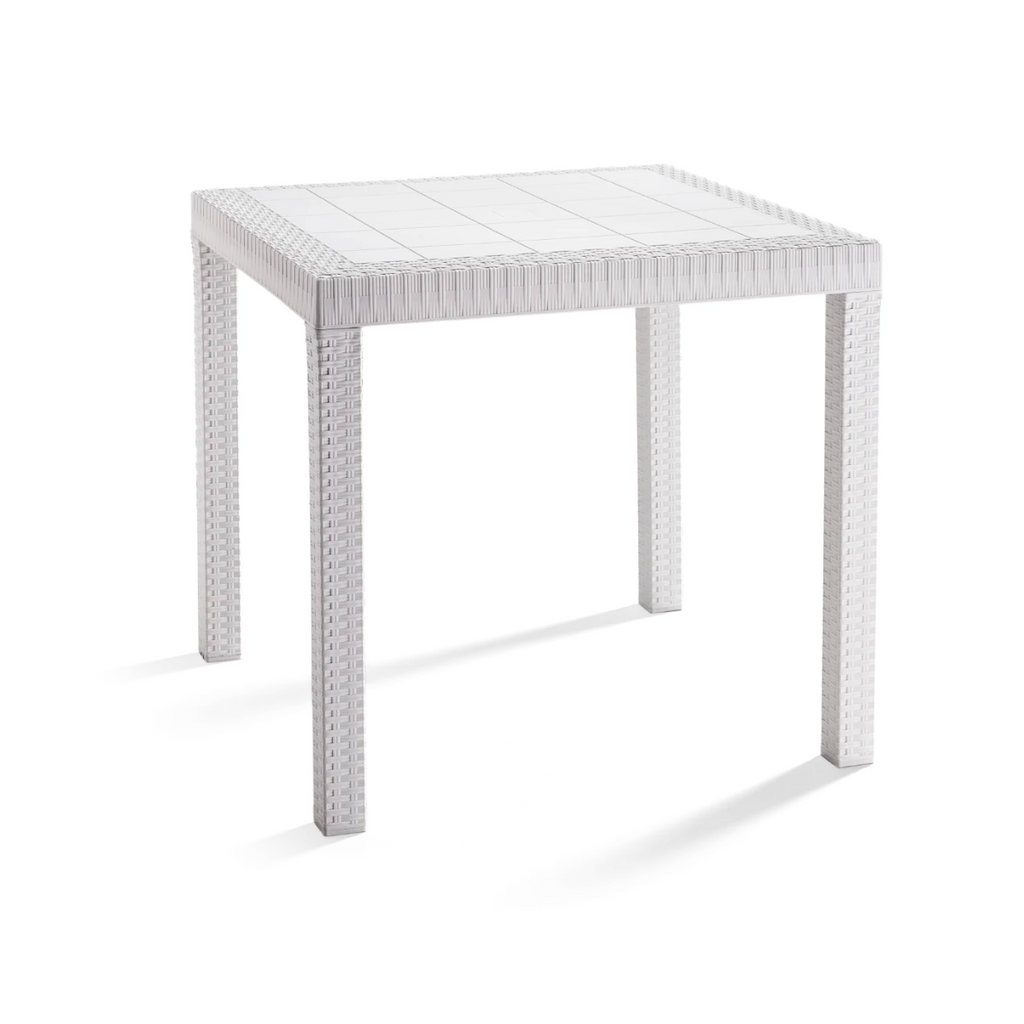 Tavolo da giardino in plastica Rattan 4 posti Dallas