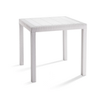 Tavolo da giardino in plastica Rattan 4 posti Dallas