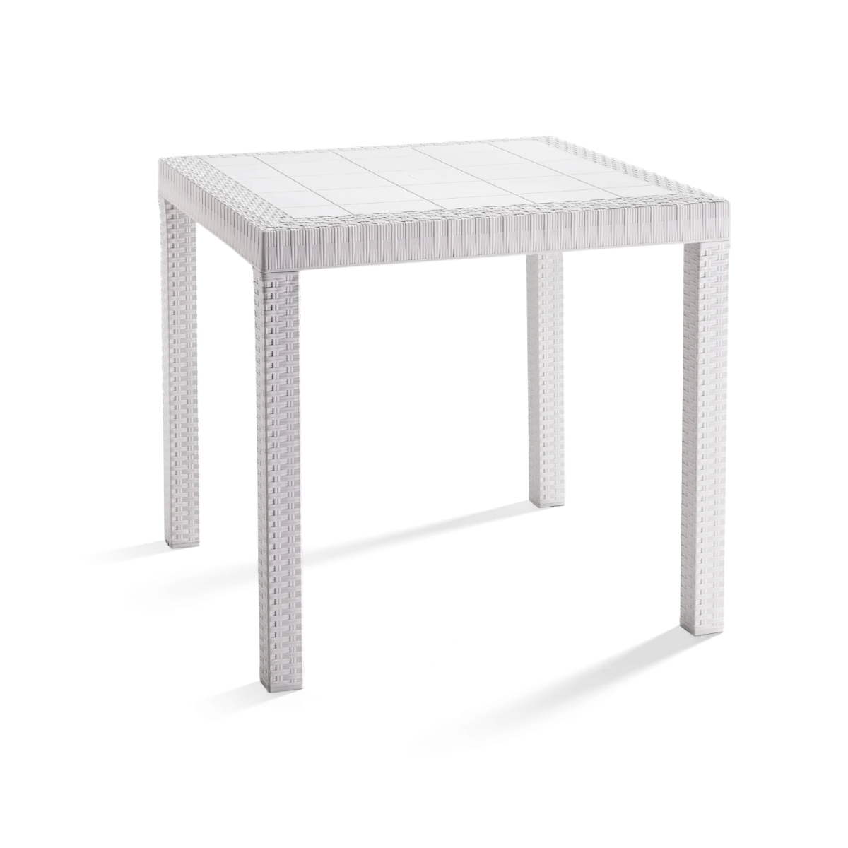Tavolo da giardino in plastica Rattan 4 posti Dallas
