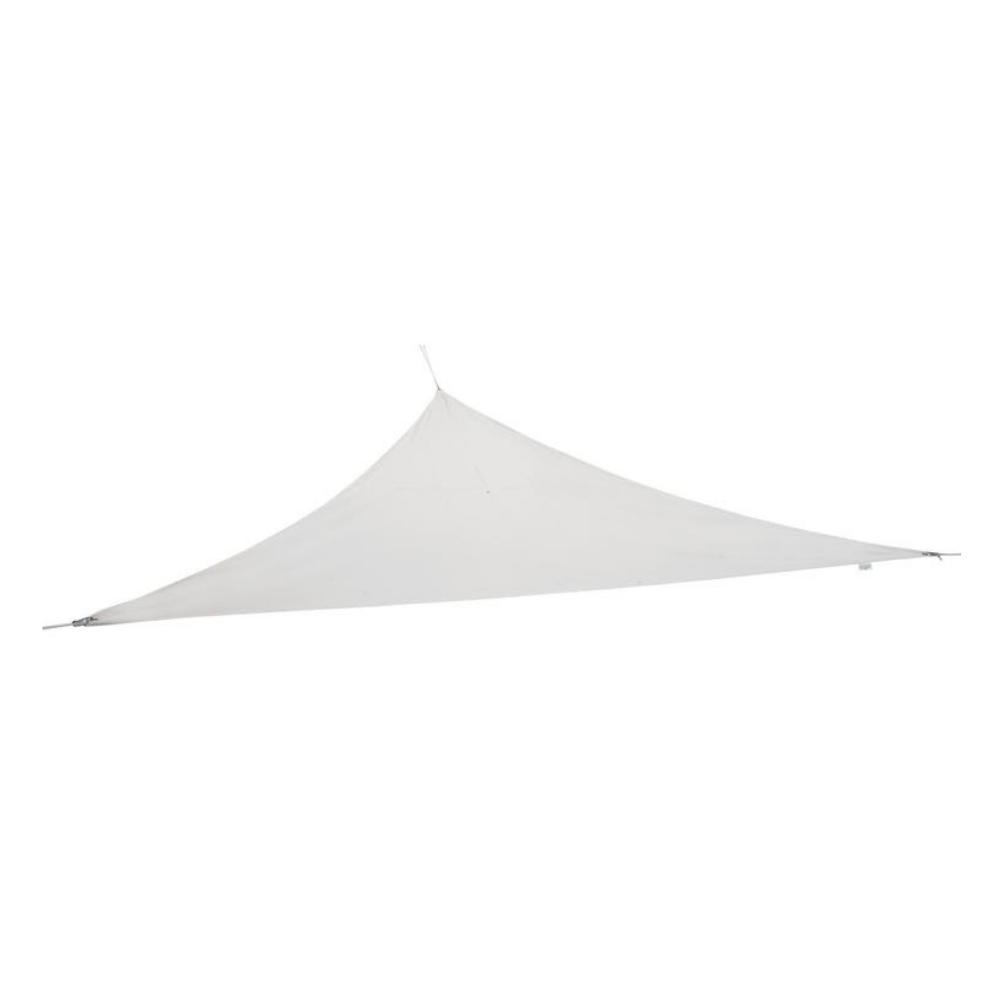 Vela ombreggiante triangolare 3,6mt x 3,6mt in poliestere 180gr ecrù – VE10 – Tomaino