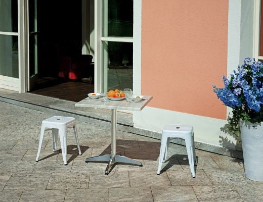 Basamento per piano tavolo bar - BA001 Alluminio