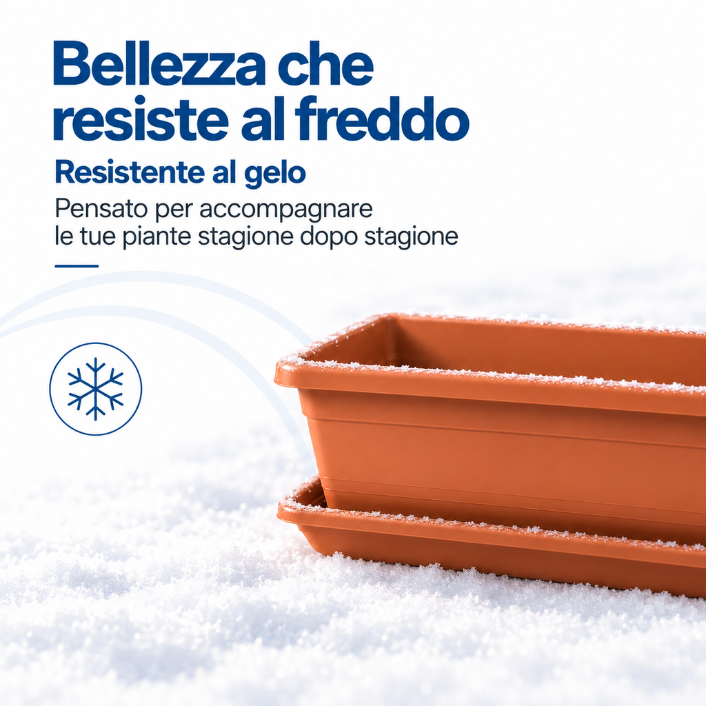 Vaso resistente al freddo e al gelo 