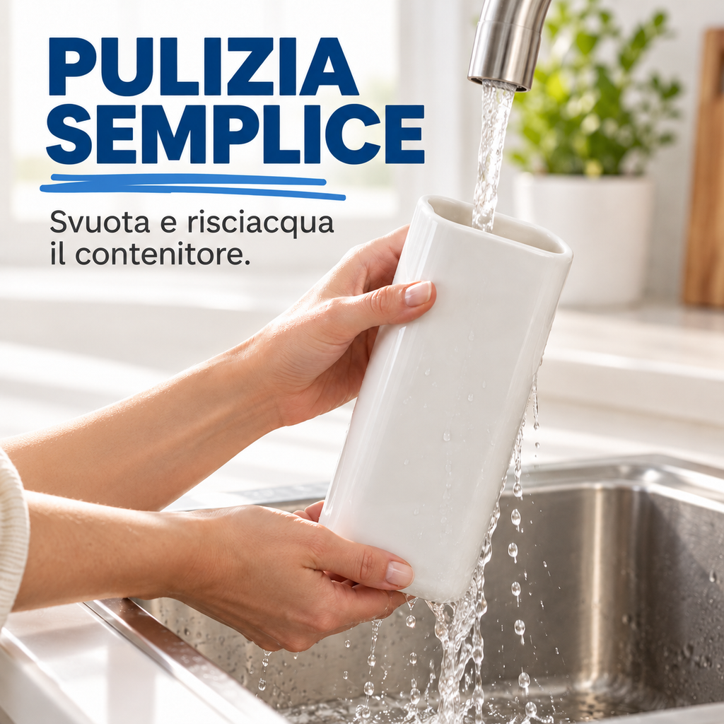 Evaporatore per termosifone in ceramica bianca con gancio