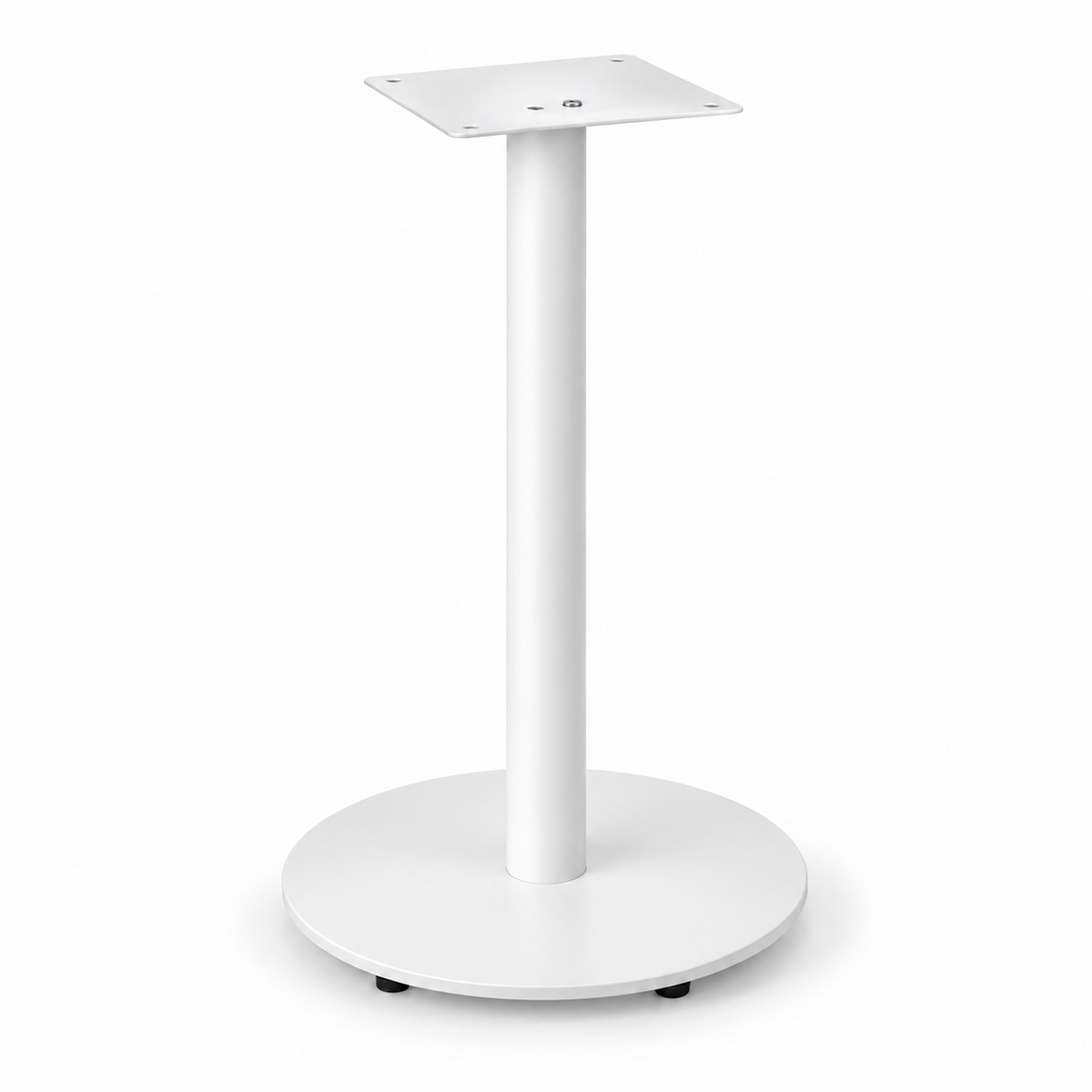 Basamento BA105 in Acciaio con Piastra Tonda Ø40 cm - 2 colori