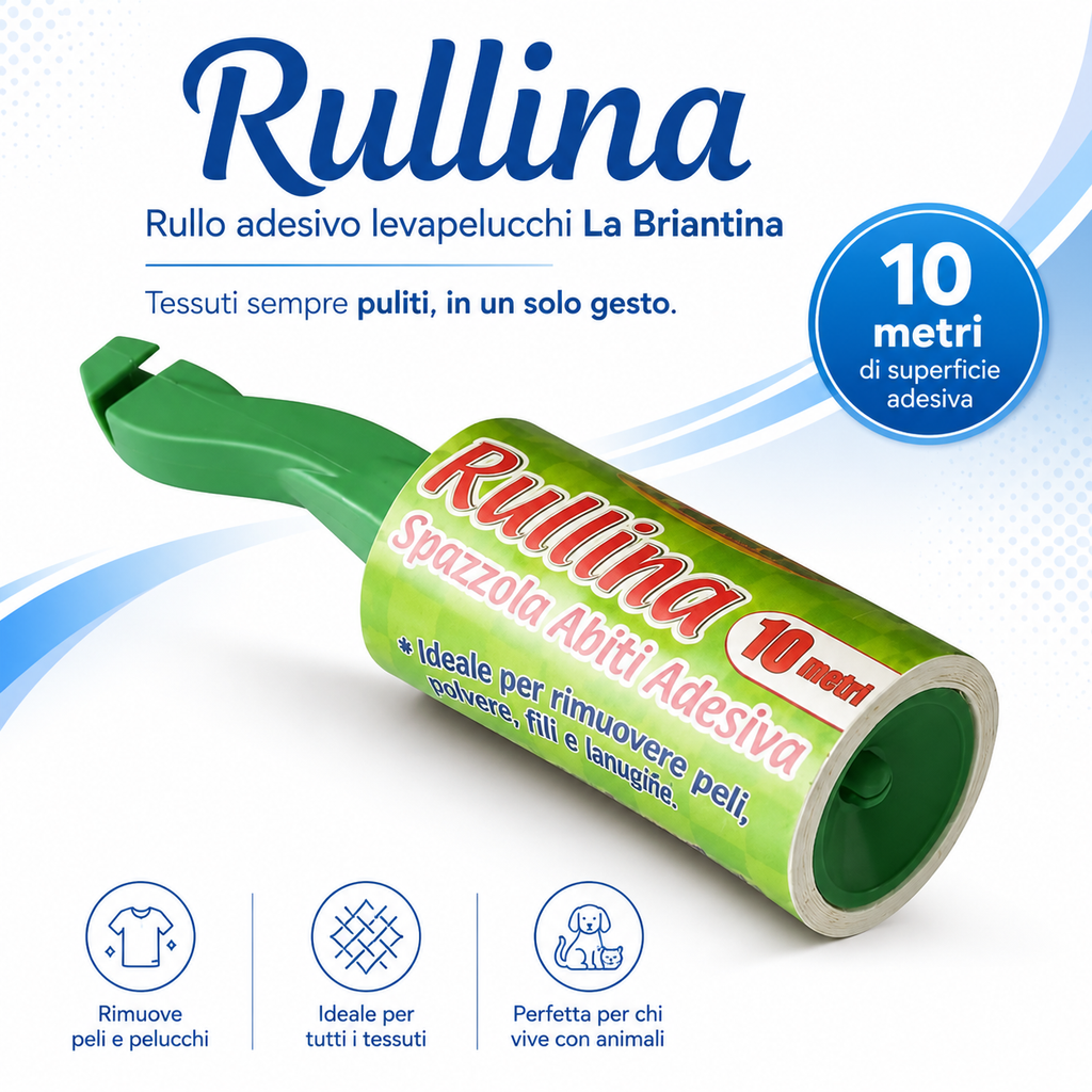 Rullo Adesivo Levapelucchi Rullina 10 m La Briantina