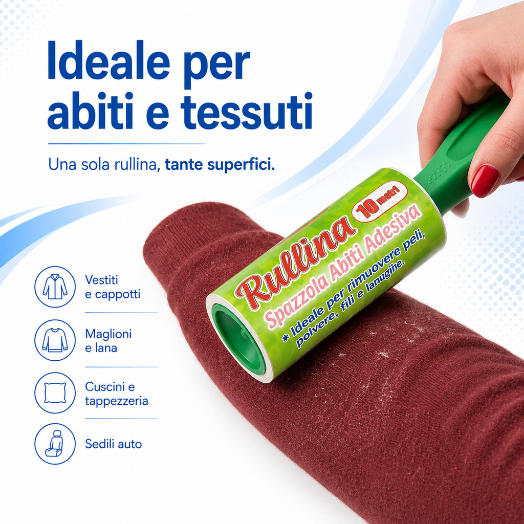 Rullo Adesivo Levapelucchi Rullina 10 m La Briantina