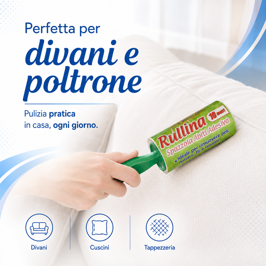 Rullo Adesivo Levapelucchi Rullina 10 m La Briantina