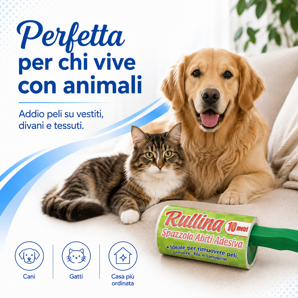 Rullo Adesivo Levapelucchi Rullina 10 m La Briantina