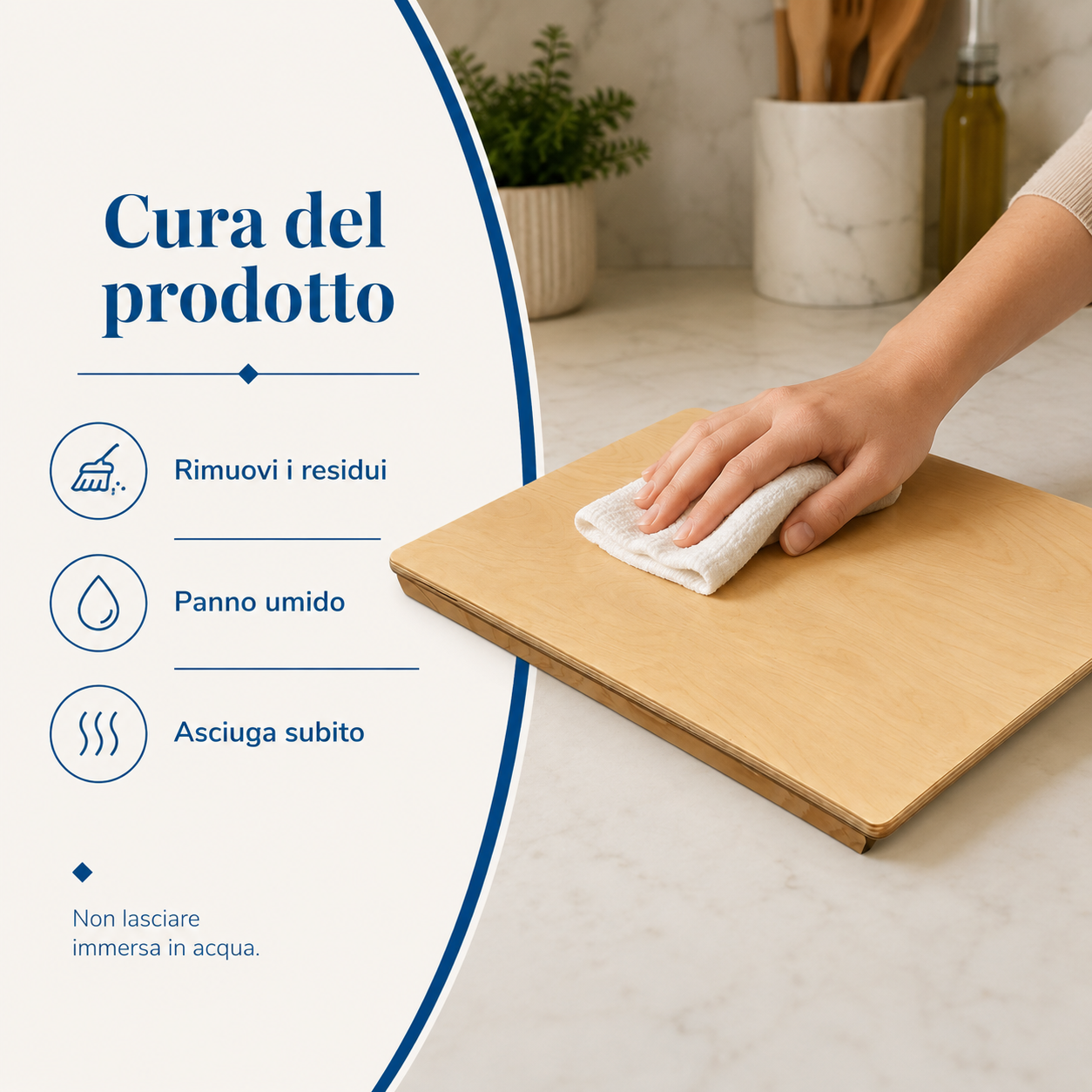 Spianatoia in Legno di Betulla FSC per Pasta Fresca – Made in Italy