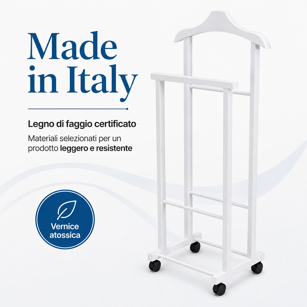 Indossatore Ambrogio con quattro ruote piroettanti