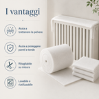 Filtro Copricalorifero 20 m – Ritagliabile, Lavabile e Riutilizzabile