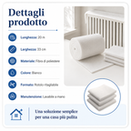 Filtro per calorifero ritagliabile e lavabile per proteggere pareti e tende